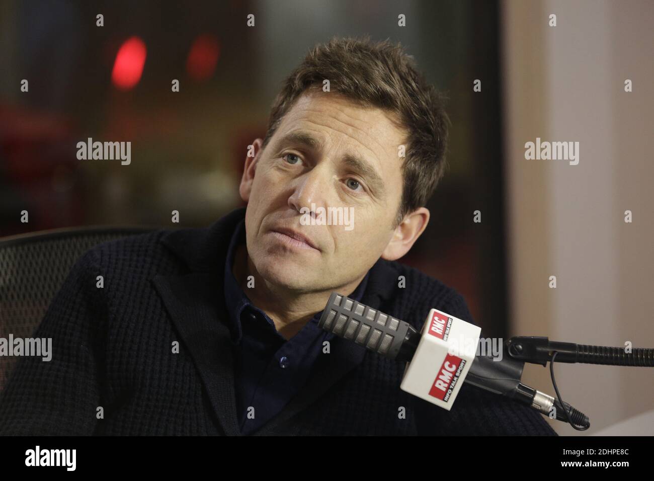 Exclusive - Daniel Riolo at the 'L'After Foot' talk show on RMC Radio ...
