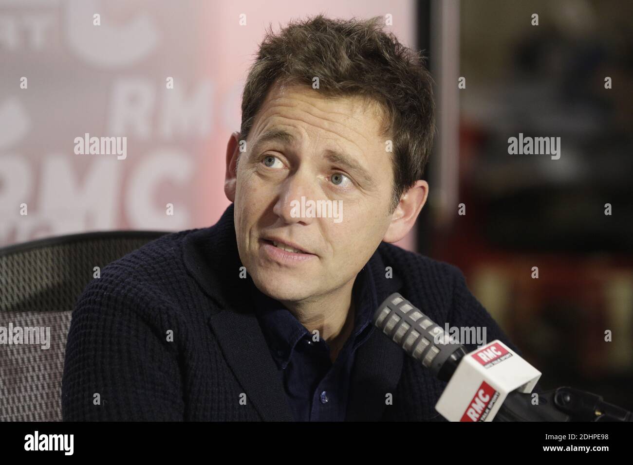 Exclusive - Daniel Riolo at the 'L'After Foot' talk show on RMC Radio, in  Paris, France, on February 24, 2016. Photo by Jerome Domine/ABACAPRESS.COM  Stock Photo - Alamy