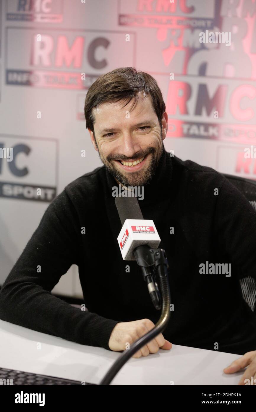 Exclusive - Julien Cazarre at the 'Moscato Show' talk show on RMC Radio, in  Paris, France, on February 26, 2016. Photo by Jerome Domine/ABACAPRESS.COM  Stock Photo - Alamy