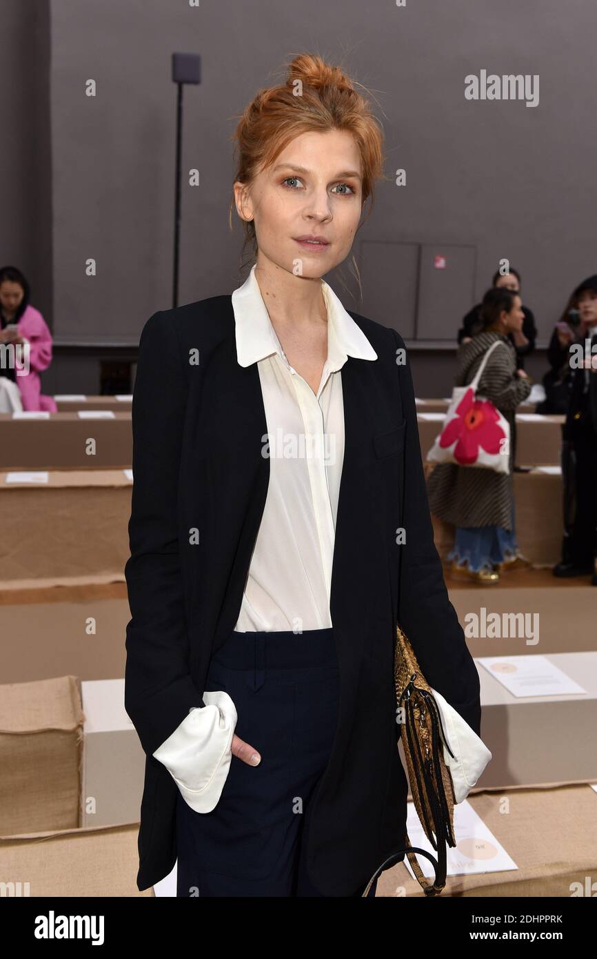 Clemence Poesy attending Chloe show as part of Paris Fashion Week Fall/Winter 2016/17 at Grand Palais, on March 3, 2016 in Paris, France. Photo by Laurent Zabulon/ABACAPRESS.COM Stock Photo