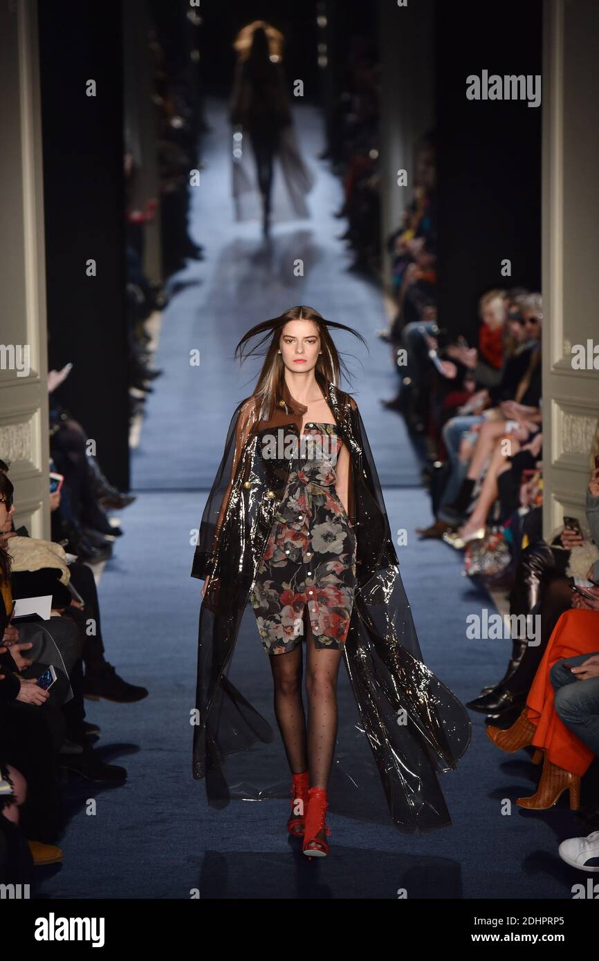 A model walks the runway during the Alexis Mabille show as part of Paris Fashion  Week Fall/Winter 2016/17 at Hotel Salomon de Rothschild on march 3, 2016 in  Paris, France.. Photo by