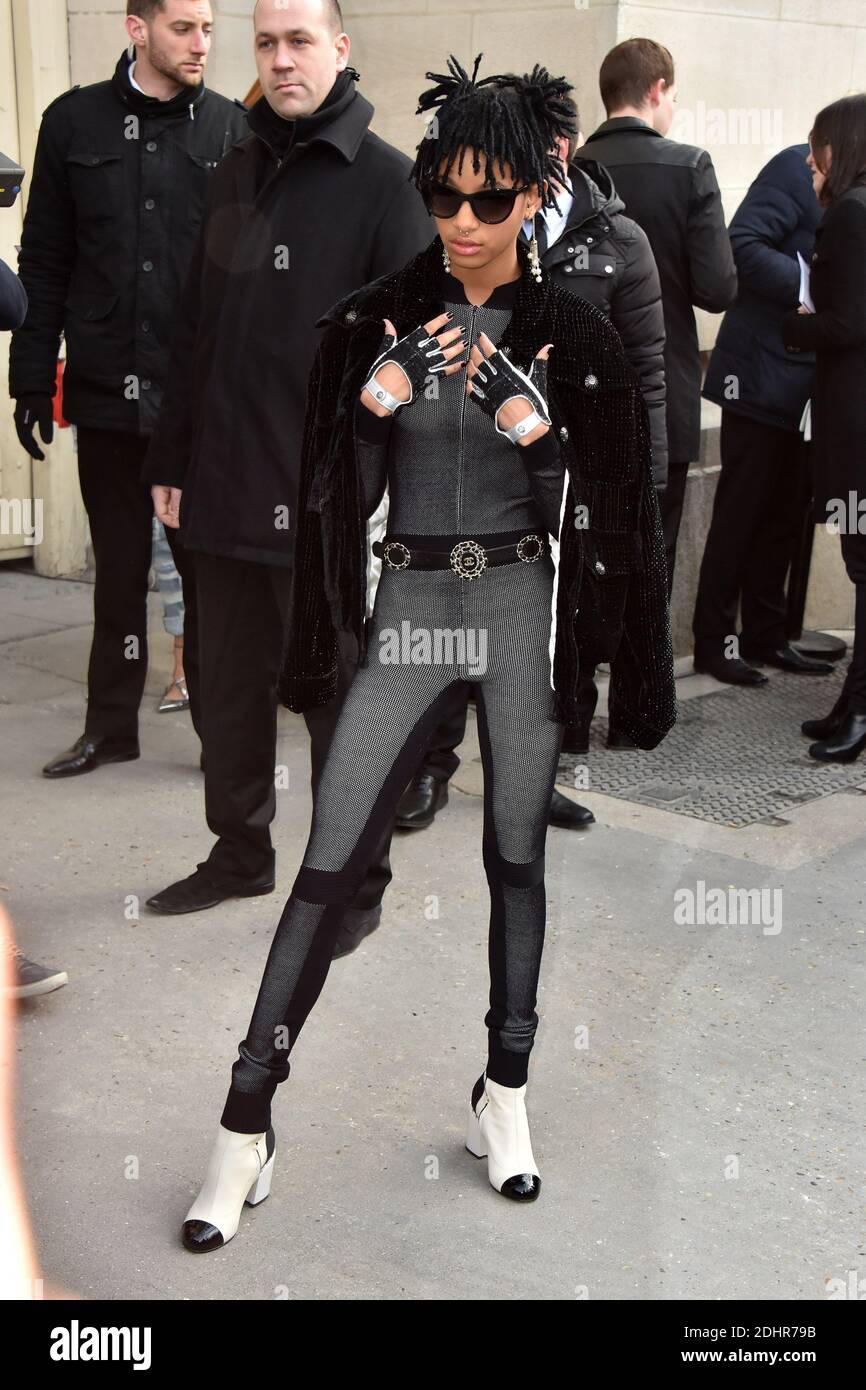 Jaden Smith and Willow Smith - People arriving at the Louis Vuitton PAP F/W  2019/2020 fashion show in Paris. defile de mode pret-a-porter autome-hiver  2019/2010 Chanel a Paris. (Photo by Lionel Urman/Sipa