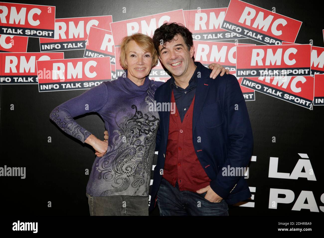 Exclusive. Stephane Plaza is interviewed by Brigitte Lahaie on RMC radio in  Paris, France, March 08, 2016. Photo by Jerome Domine/ABACAPRESS.COM Stock  Photo - Alamy