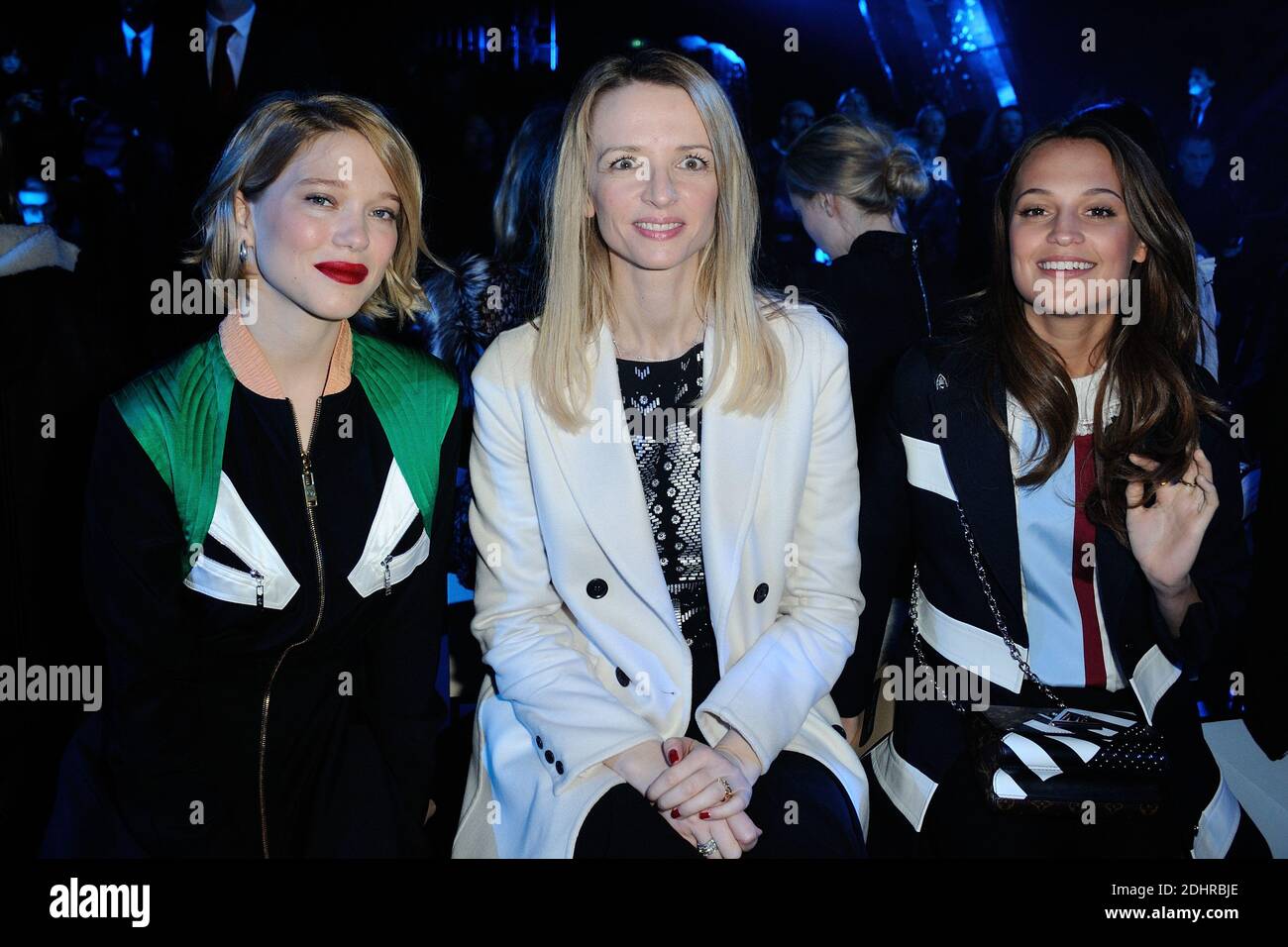 Lea Seydoux, Delphine Arnault and Alicia Vikander attending the