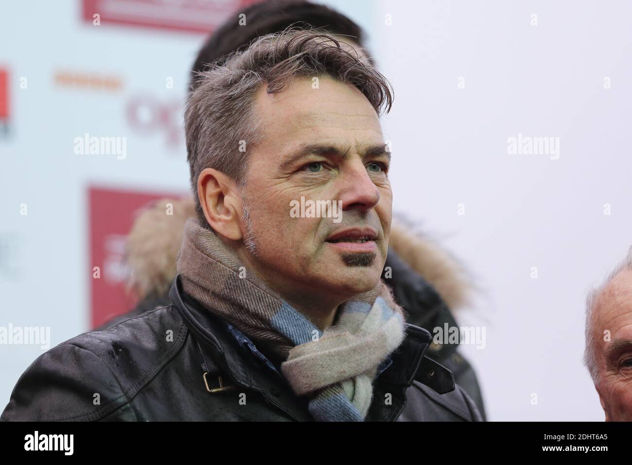 PIERRE PILARSKI PROPRIETAIRE DE BOLD EAGLE - JOIE APRES LA VICTOIRE DE  FRANCK NIVARD AU 95EME PRIX D'AMERIQUE OPODO - 95EME PRIX D'AMERIQUE OPODO  A L'HIPPODROME DE VINCENNES Photo by Nasser Berzane/ABACAPRESS.COM