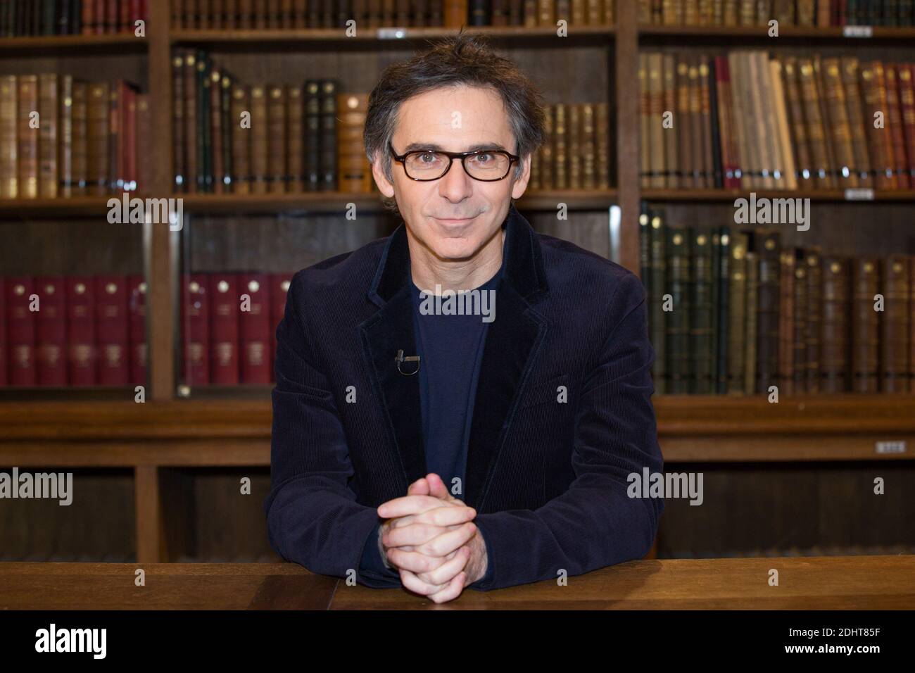 GILLES FINCHELSTEIN - ENREGISTREMENT DE L'EMISSION 'BIBLIOTHEQUE MEDICIS' DIFFUSEE SUR PUBLIC SENAT - 16/02/2016 Photo by Nasser Berzane/ABACAPRESS.COM Stock Photo