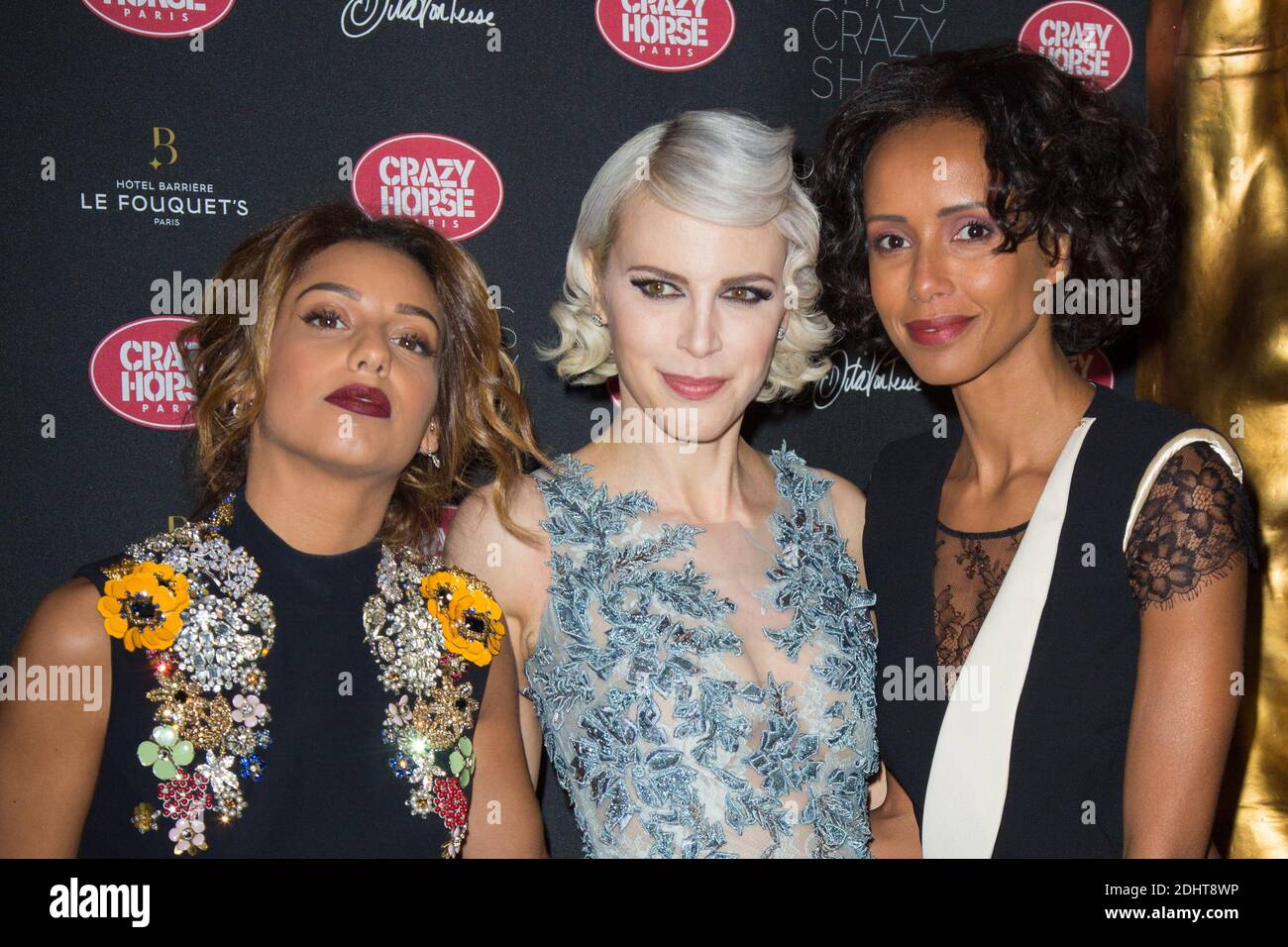 TAL BENYERZI, ARIA CRESCENDO, SONIA ROLLAND - PHOTOCALL 'DITA'S CRAZY SHOW'  A L'OCCASION DES 65ANS DU CRAZY HORSE PARIS Photo by Nasser  BerzaneABACAPRESS.COM Stock Photo - Alamy