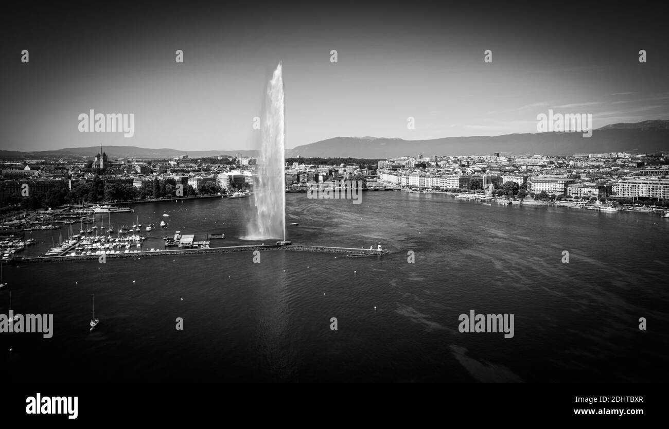 Downtown lake geneva Black and White Stock Photos & Images Alamy