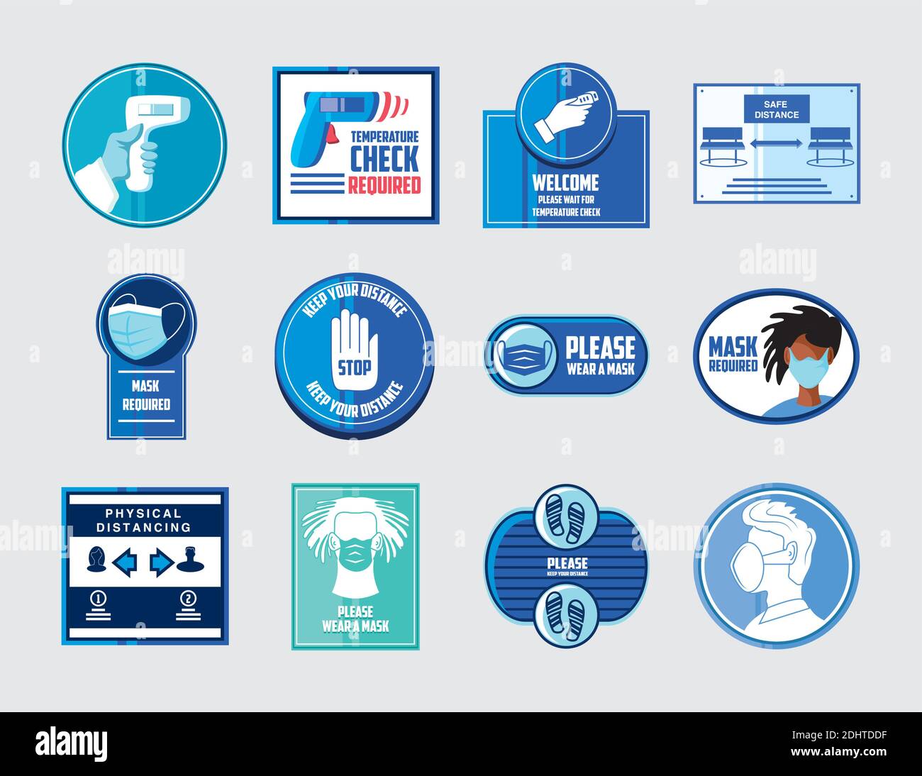 Health safety precautions Stock Vector Images Alamy