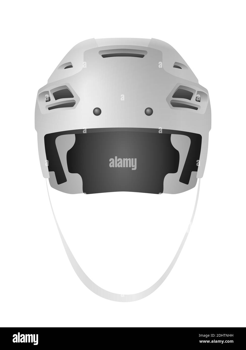 Hockey helmet on a white background. Vector illustration Stock Photo ...