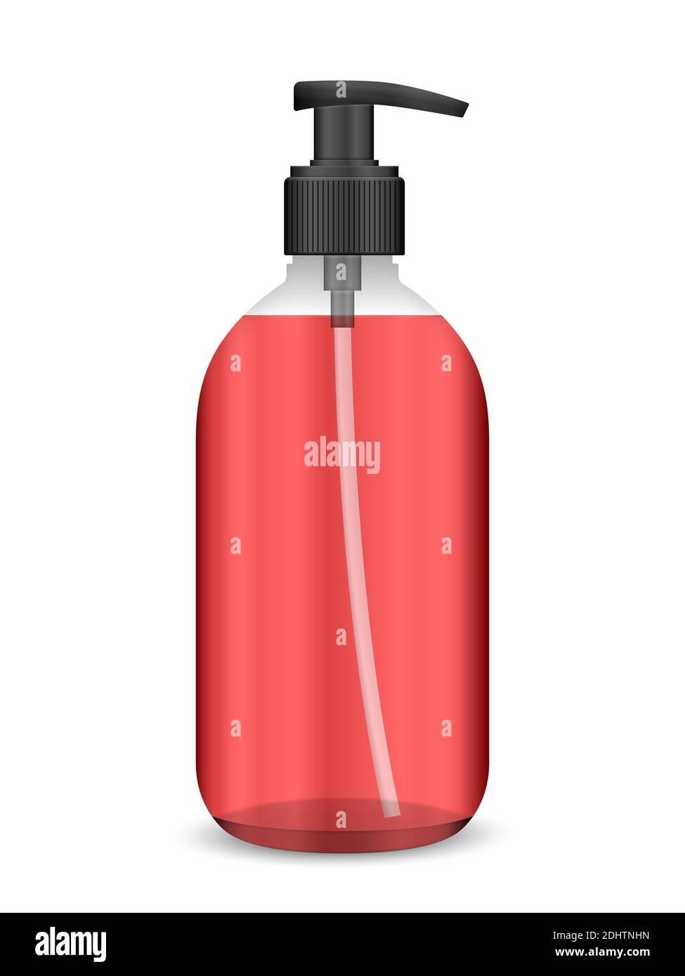 Liquid soap on a white background. Vector illustration Stock Photo - Alamy