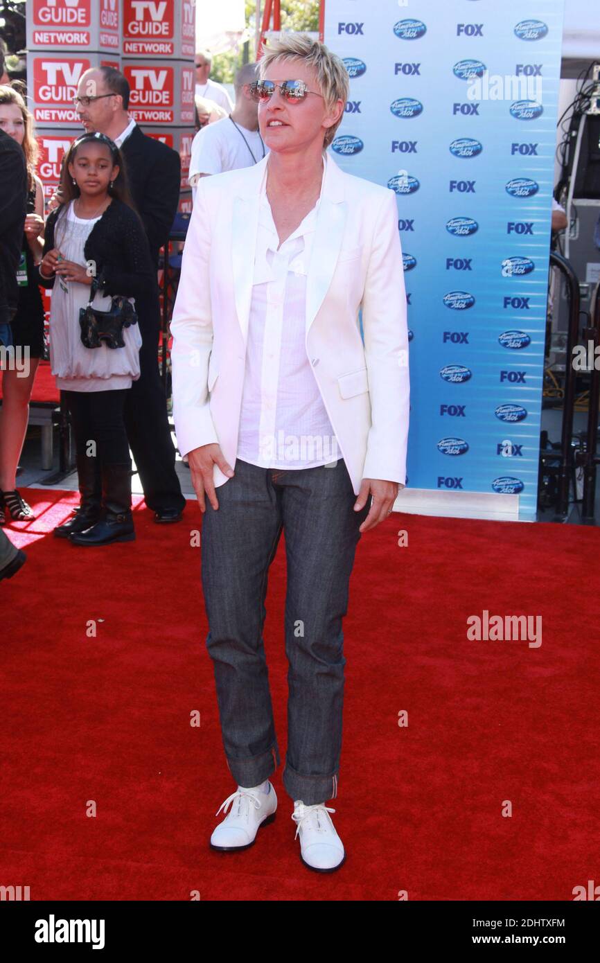 LOS ANGELES, CA - MAY 26: Ellen DeGeneres during the American Idol Finale 2010 at Nokia Theatre L.A. Live on May 26, 2010 in Los Angeles, California People: Ellen DeGeneres Credit: Storms Media Group/Alamy Live News Stock Photo