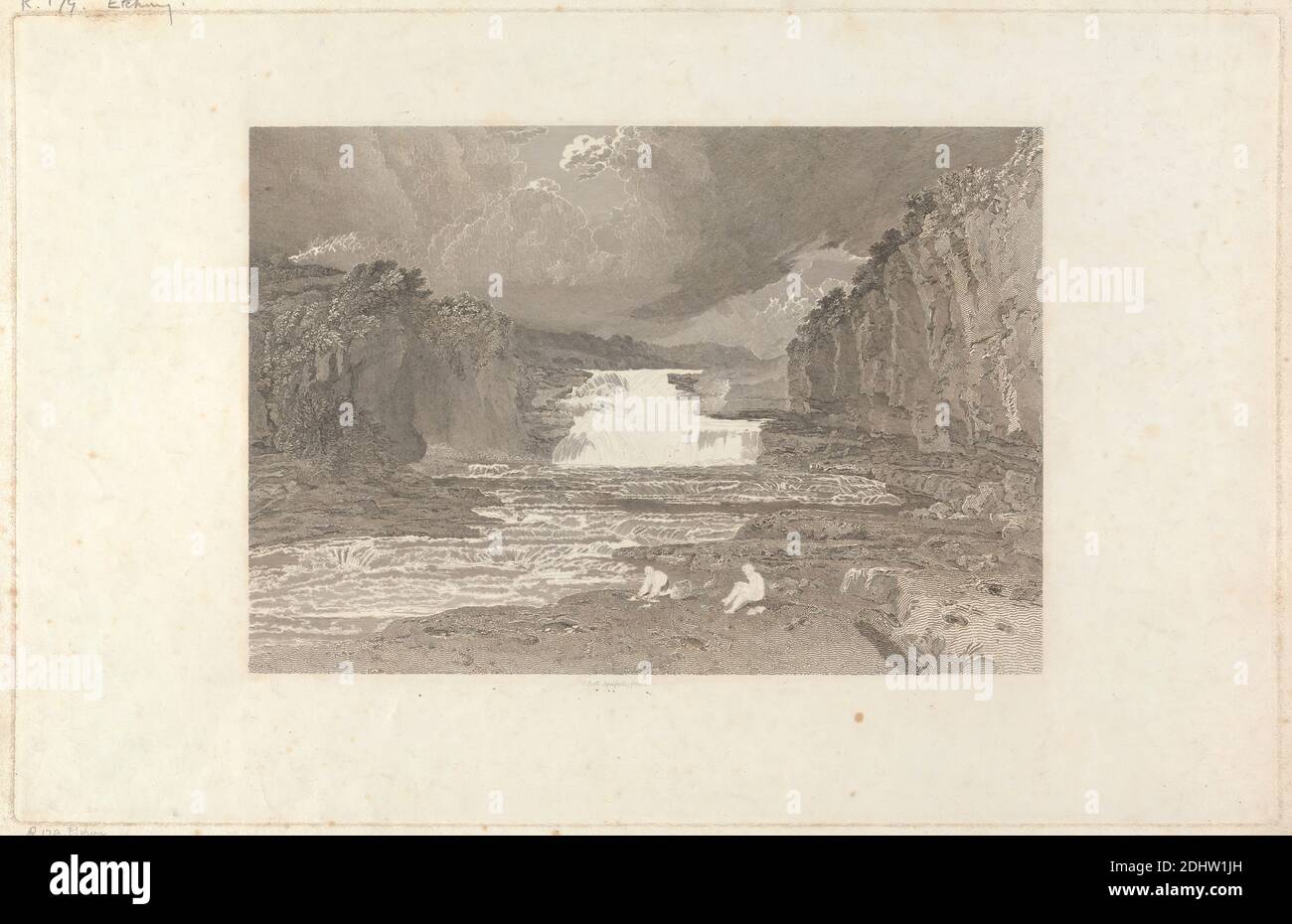 Simmer Lake Near Askrig Henry Le Keux 1787 1868 British After Joseph Mallord William Turner 1775 1851 British 1818 13 Line Engraving And Etching Engraver S Proof On Moderately Thick Slightly Textured Cream Wove Paper With