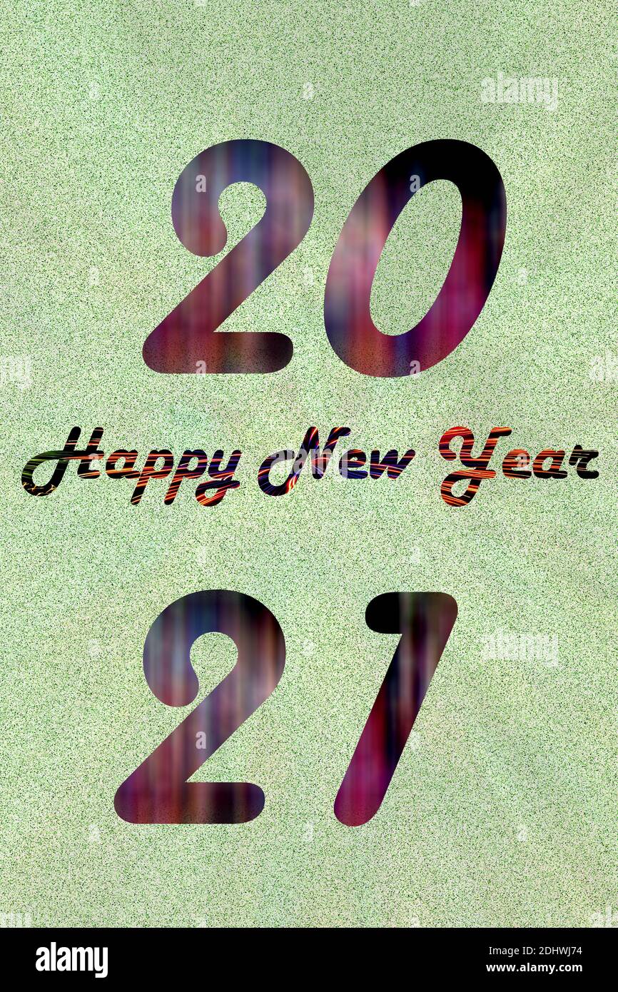 New Year 2021 : Happy new Year Stock Photo