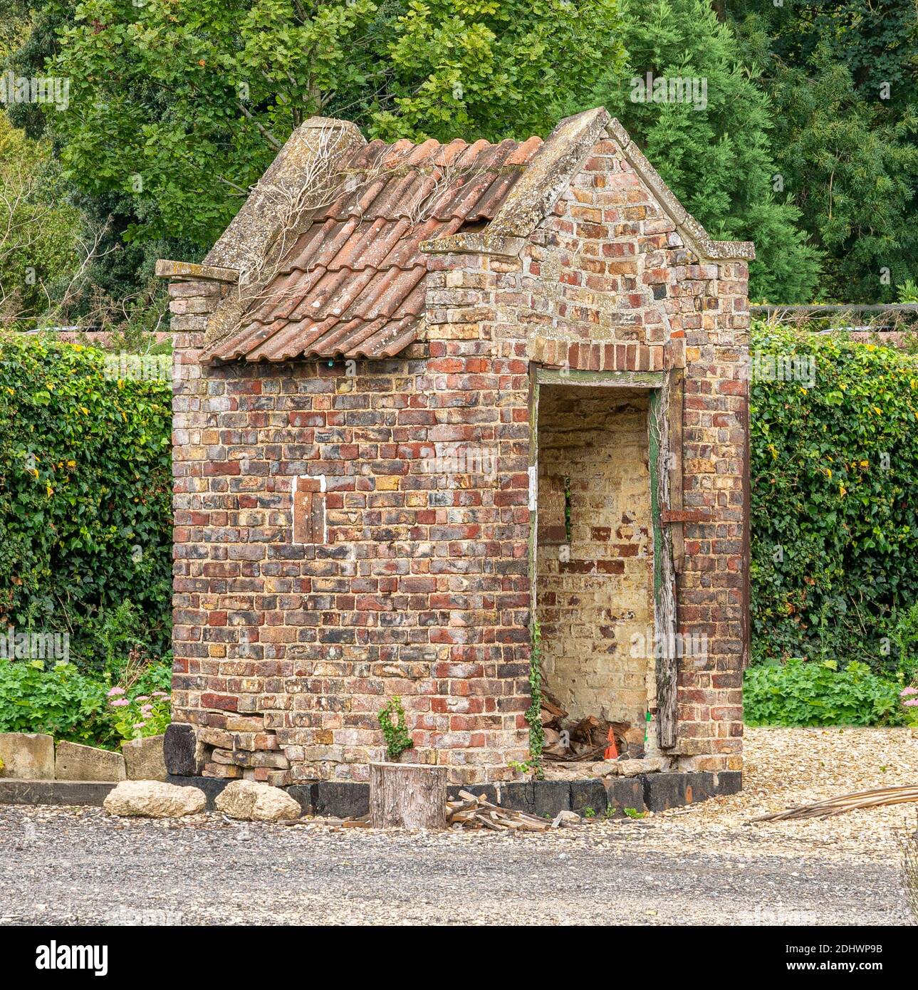 Old brick victorian outhouse, England United Kingdom Stock Photo