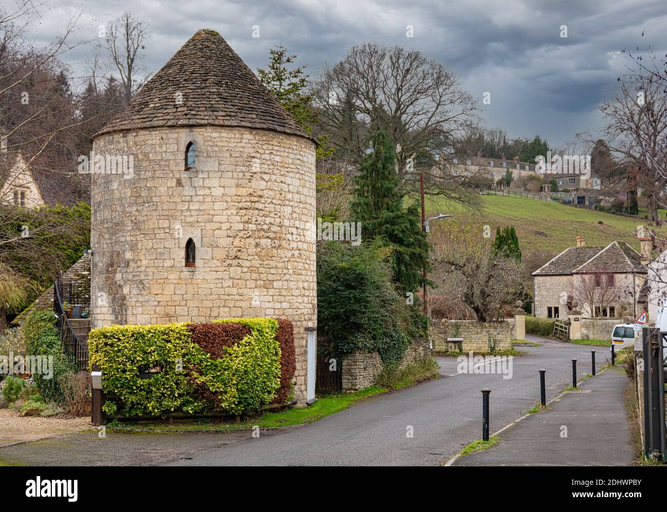 View of the Gloucester village of South Woodchester in the Nailsworth Valley, Nailsworth, England Stock Photo