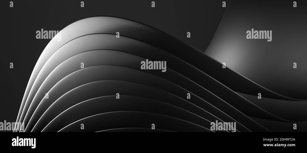 Black abstract shapes hi-res stock photography and images - Alamy