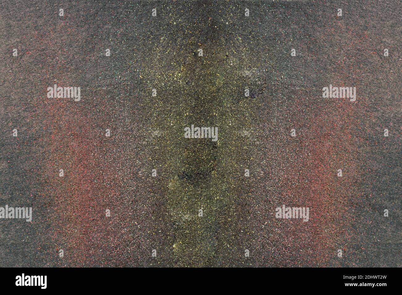 Dark background with colored traces forms an abstract image with the ...