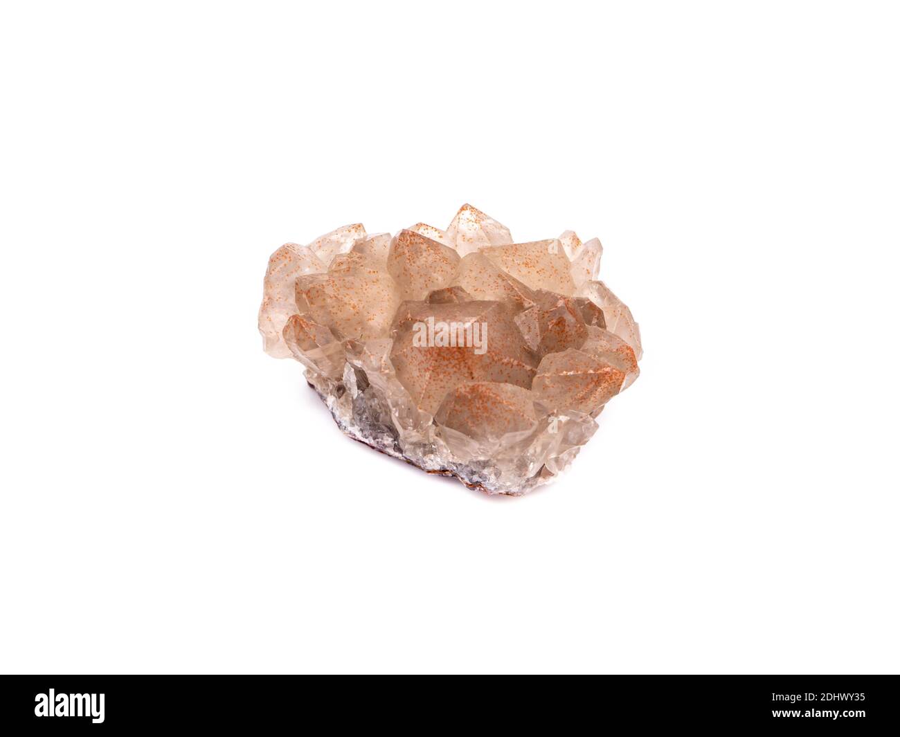 Hematite quartz isolated on white background Stock Photo