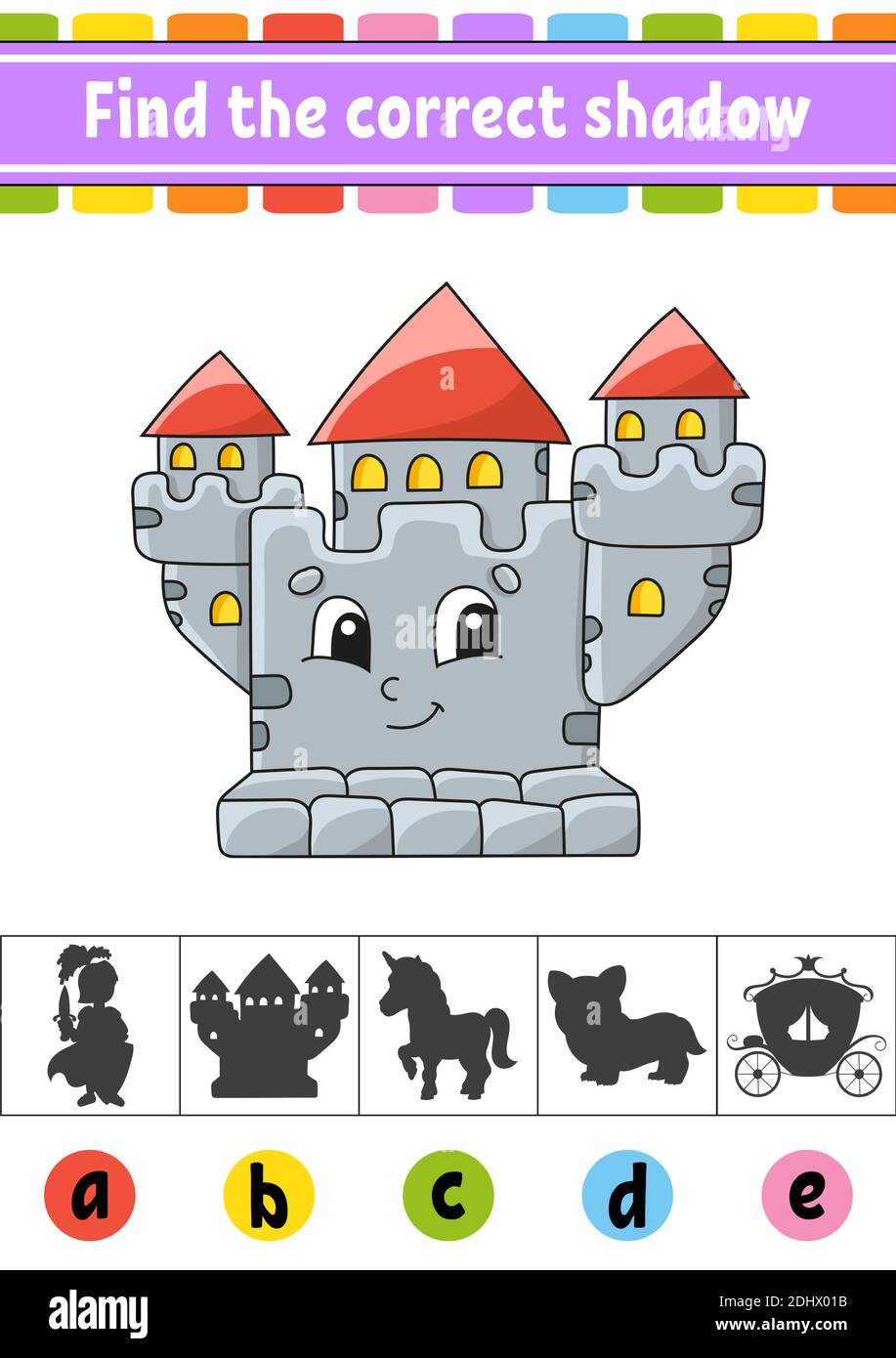 Find the correct shadow. Education developing worksheet. Activity page ...
