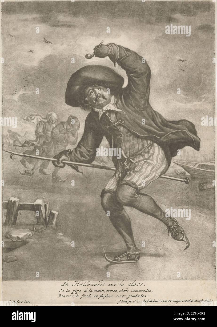 Le Hollandois Sur La Glace Print Made By Jacob Gole 1660 1737 Dutch After Cornelis Dusart 1660 1704 Dutch Undated Mezzotint On Medium Slightly Textured Cream Laid Paper Sheet 10 1 8 X 7 3 16 Le Hollandois Sur La Glace Print Made By Jacob Gole 1660 1737 Dutch After Cornelis Dusart 1660 1704 Dutch Undated Mezzotint On Medium Slightly Textured Cream Laid Paper Sheet 10 1 8 X 7 3 16