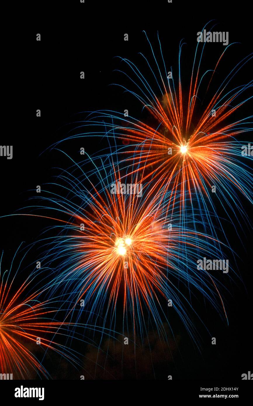 Feuerwerk zu Silvester Stock Photo