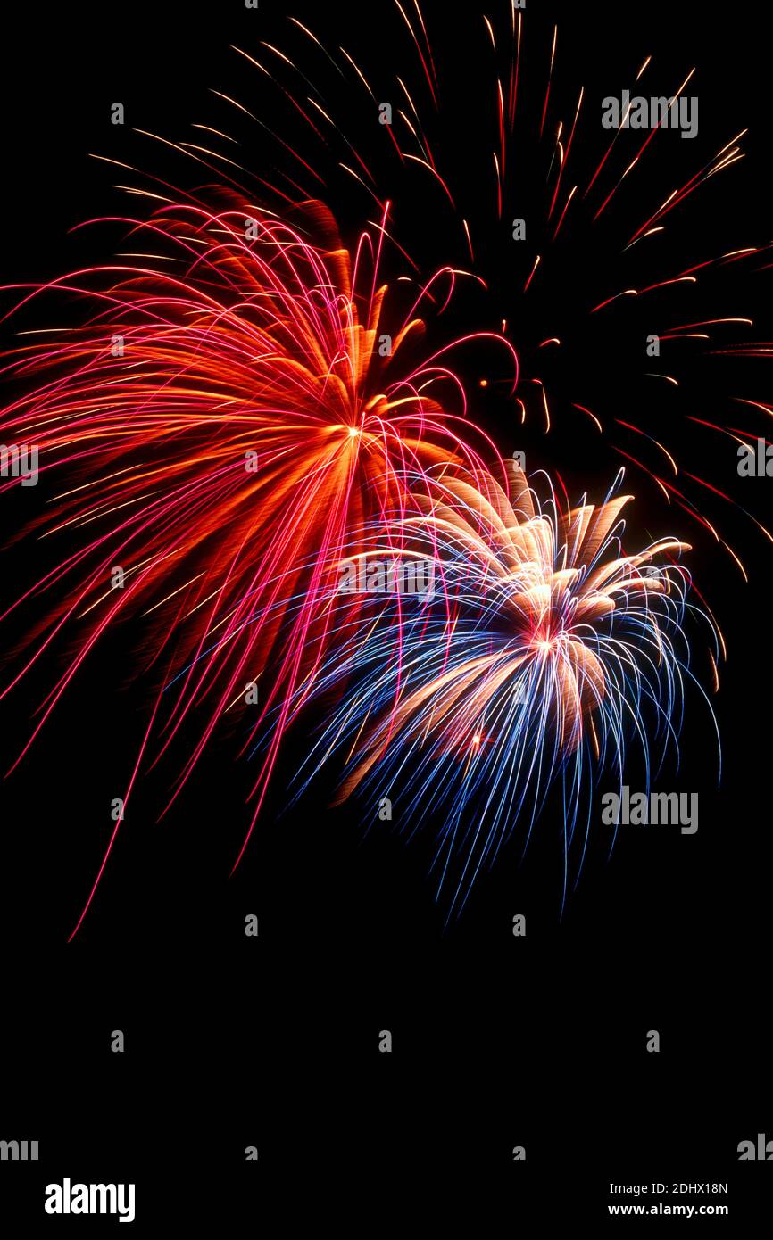 Feuerwerk zu Silvester Stock Photo