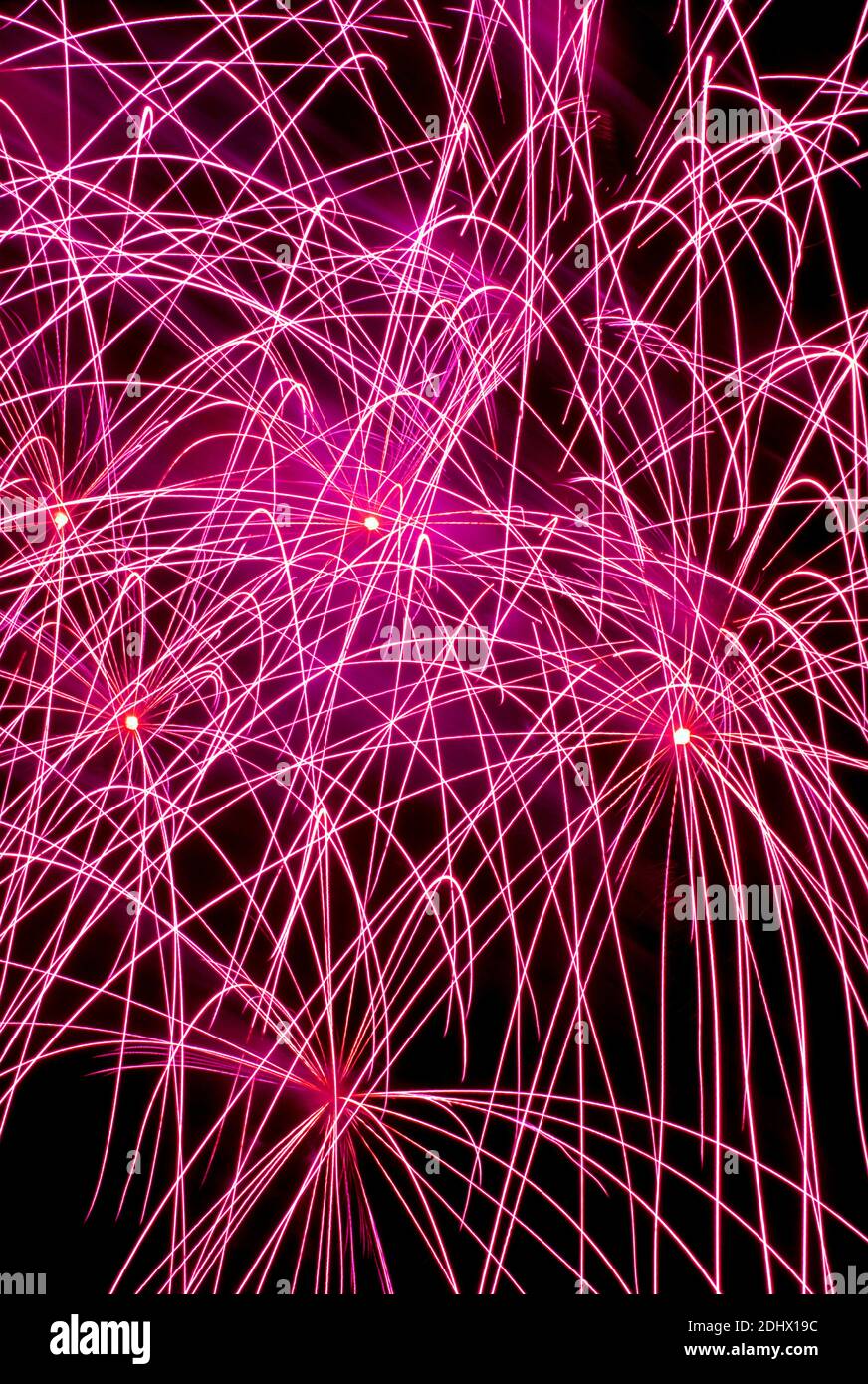 Feuerwerk zu Silvester Stock Photo