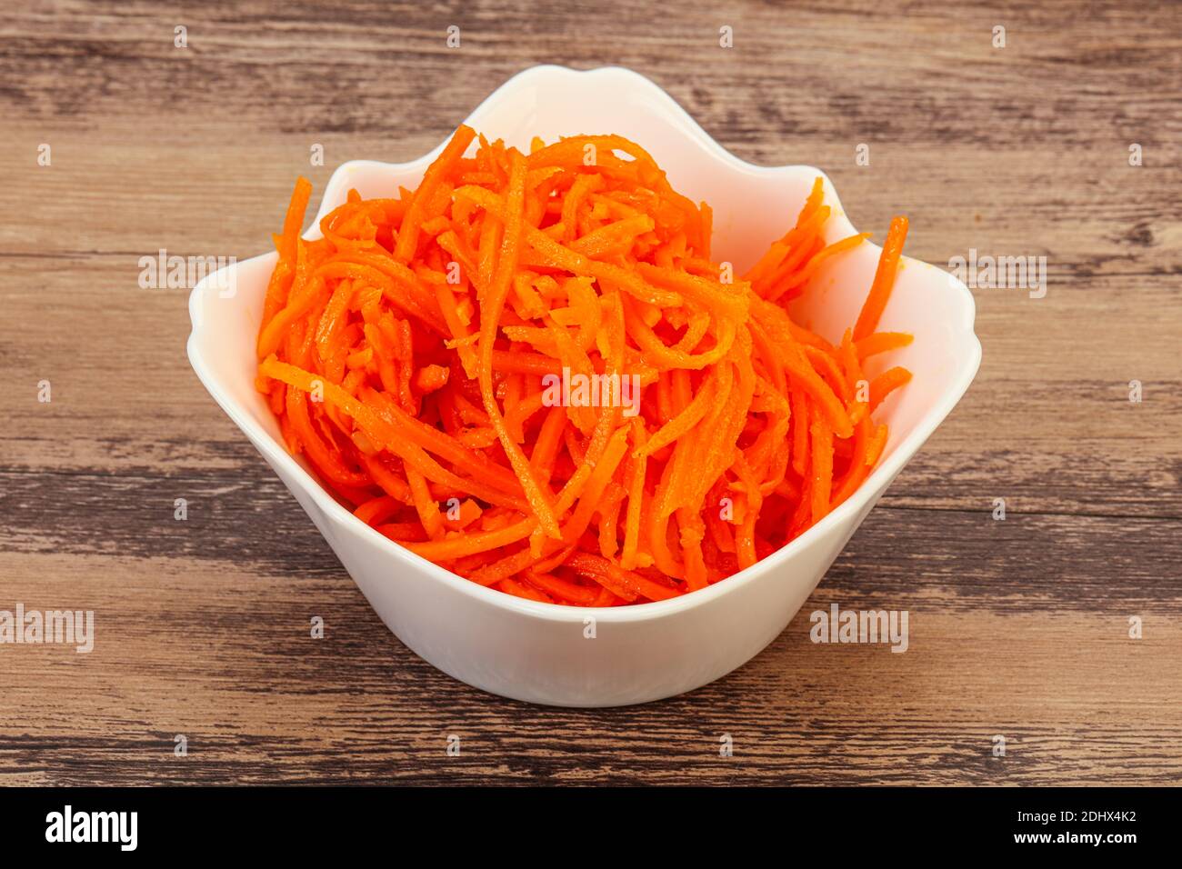 Spicy Korean carrot in the bowl Stock Photo Alamy