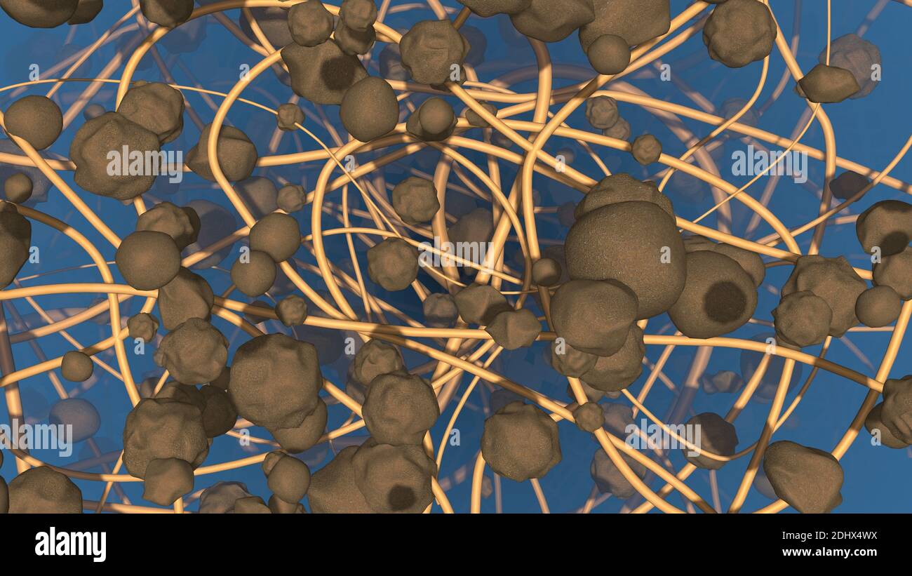 Dust, debris , allgergens caught in micro fibers. Dirt trapped in