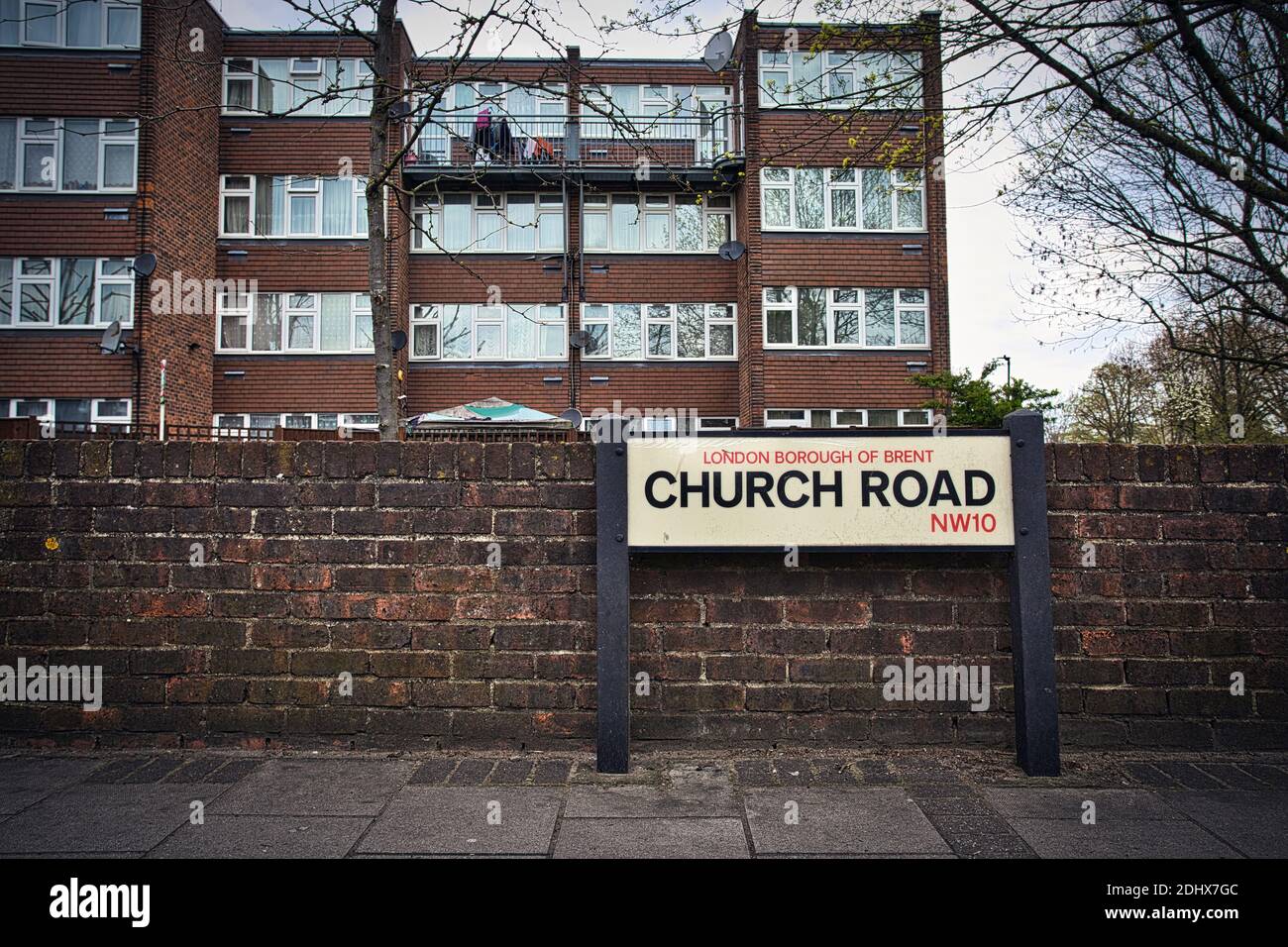 Great Britain / England /London /The estates in Church Road is the most deprived area in London . Stock Photo