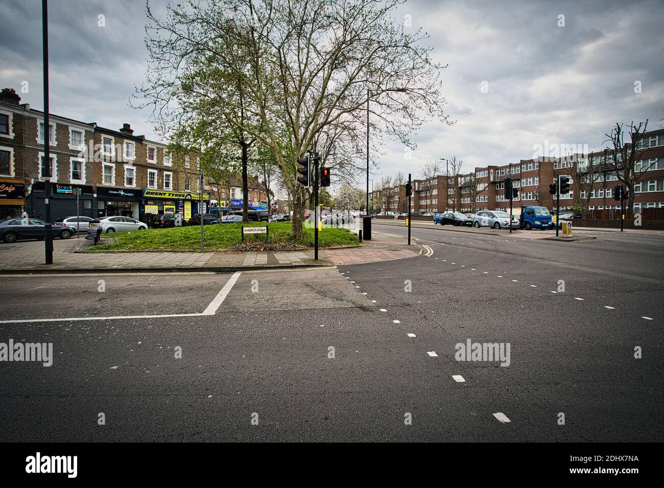 Great Britain / England /London /The estates in Church Road is the most deprived area in London . Stock Photo