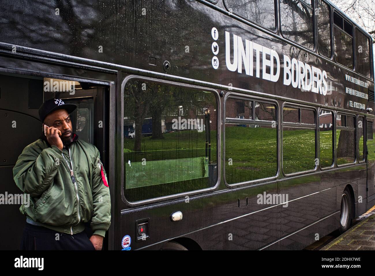 Great Britain / England /London /Anti knife crime youth project «United Borders» . Stock Photo