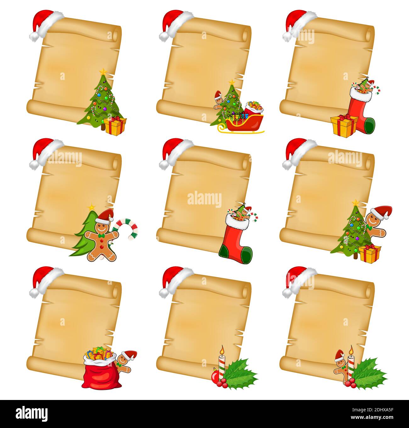 Paper sheet blank card Stock Vector Images - Alamy