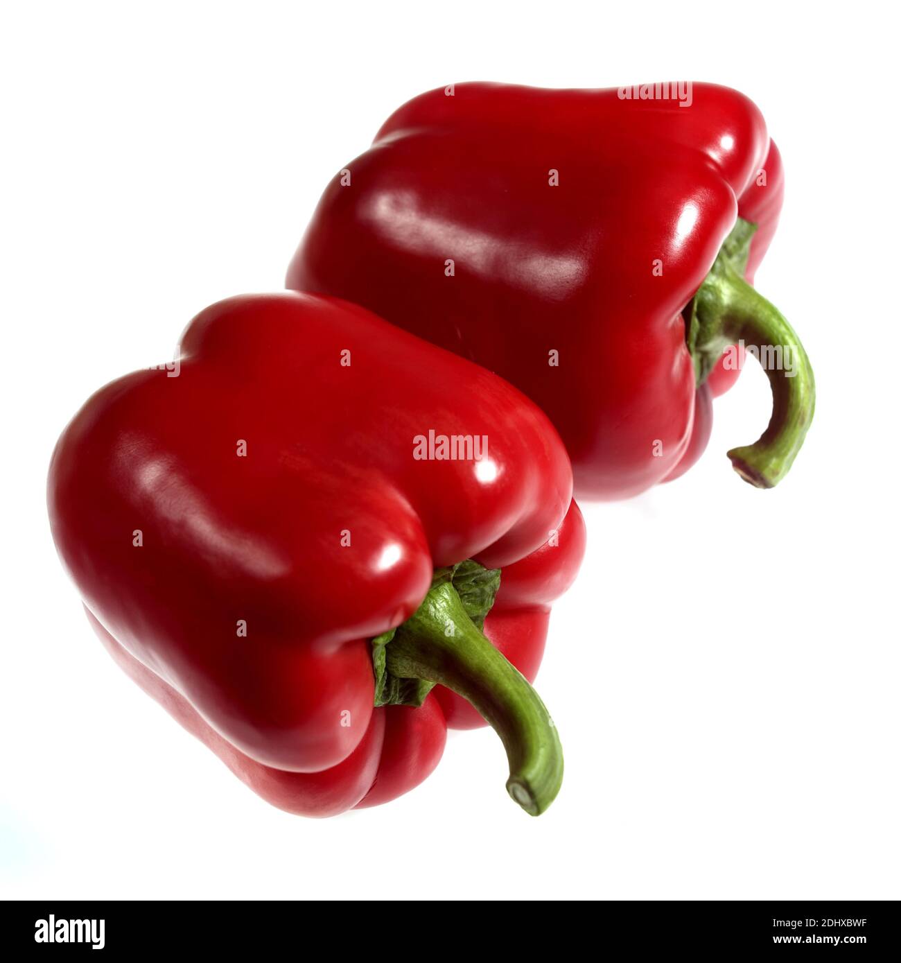 Sweet Red Pepper, capsicum annuum, Vegetables against White Background Stock Photo Alamy