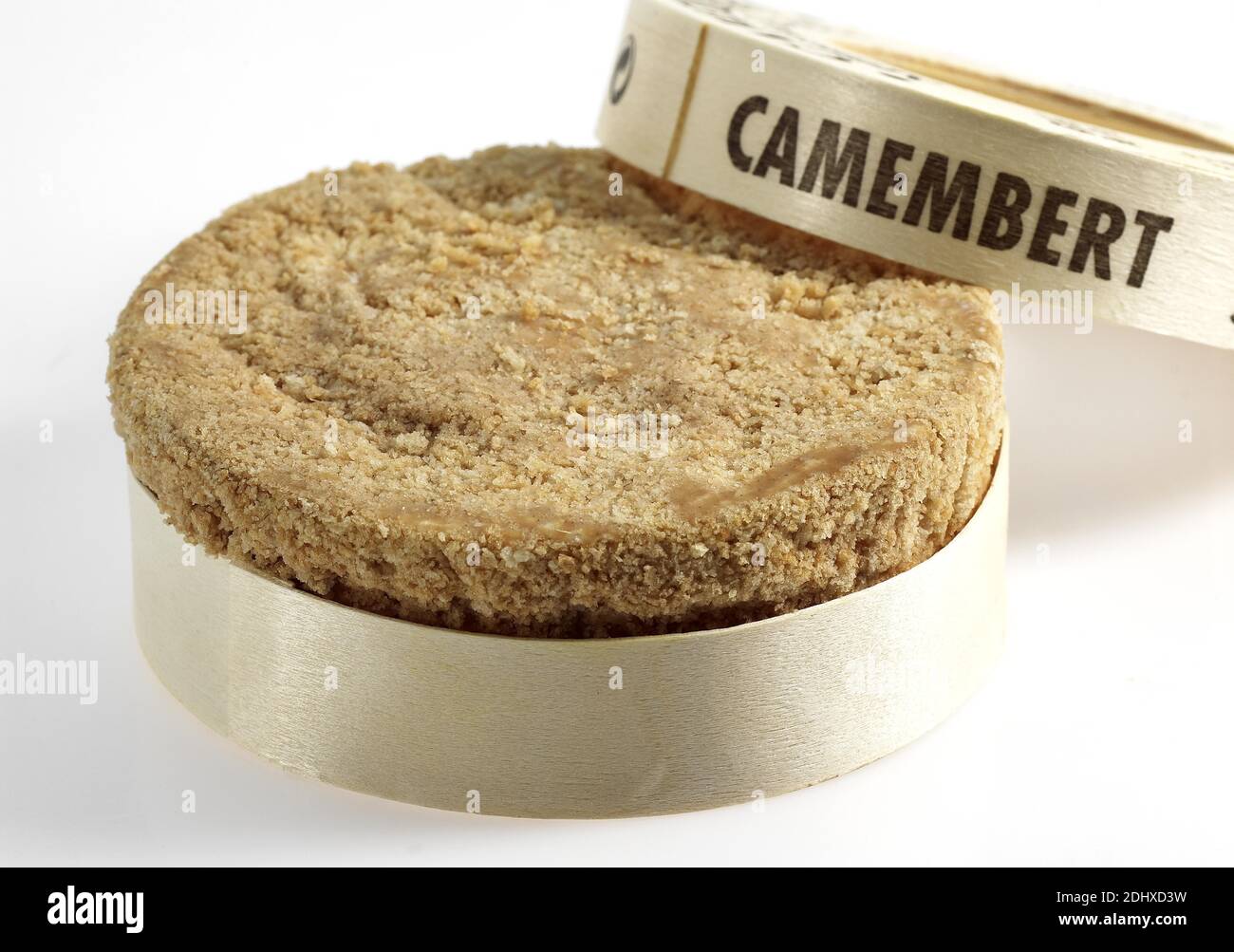 Camembert with Calvados, French Cheese produced in Normandy Stock Photo