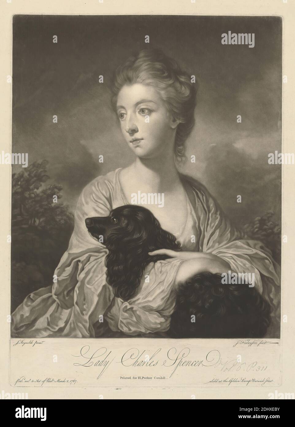 Lady Charles Spencer John Finlayson 1730 1776 British After Sir Joshua Reynolds Ra 1723 1792 British 1767 Mezzotint On Medium Moderately Textured Cream Laid Paper Sheet 16 3 8 12 3 16 Inches 41 6 Lady Charles Spencer John Finlayson 1730 1776 British After Sir Joshua Reynolds Ra 1723 1792 British 1767 Mezzotint On Medium Moderately Textured Cream Laid Paper Sheet 16 3 8 12 3 16 Inches 41 6