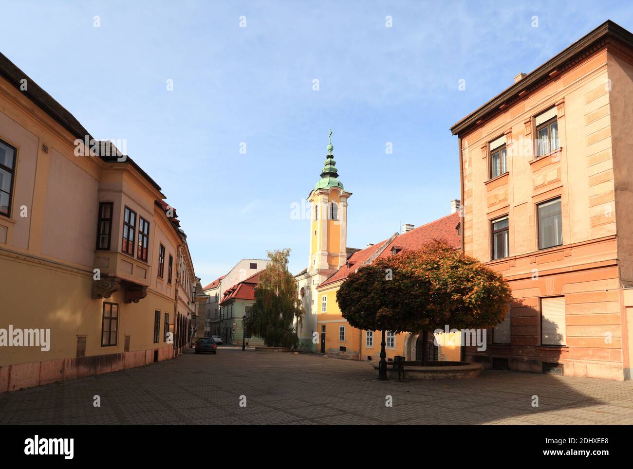 Around the medieval city of Győr Stock Photo