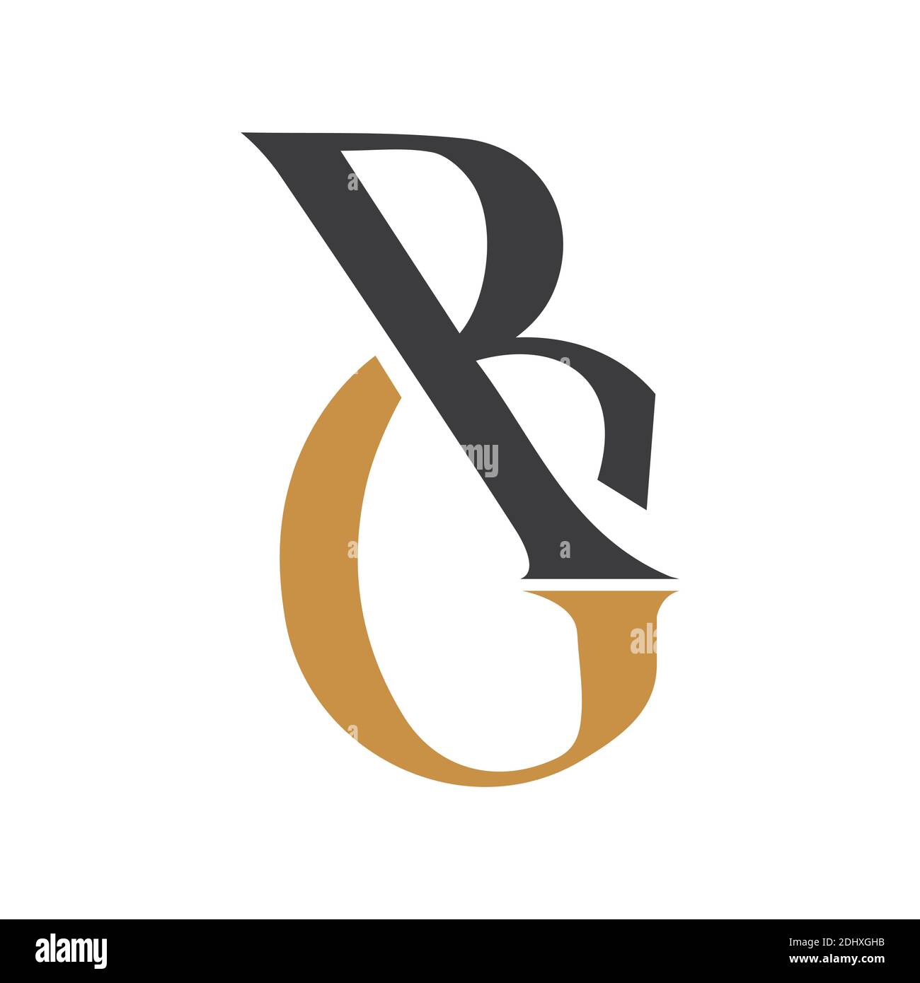 initial gr letter logo with creative modern business typography vector ...