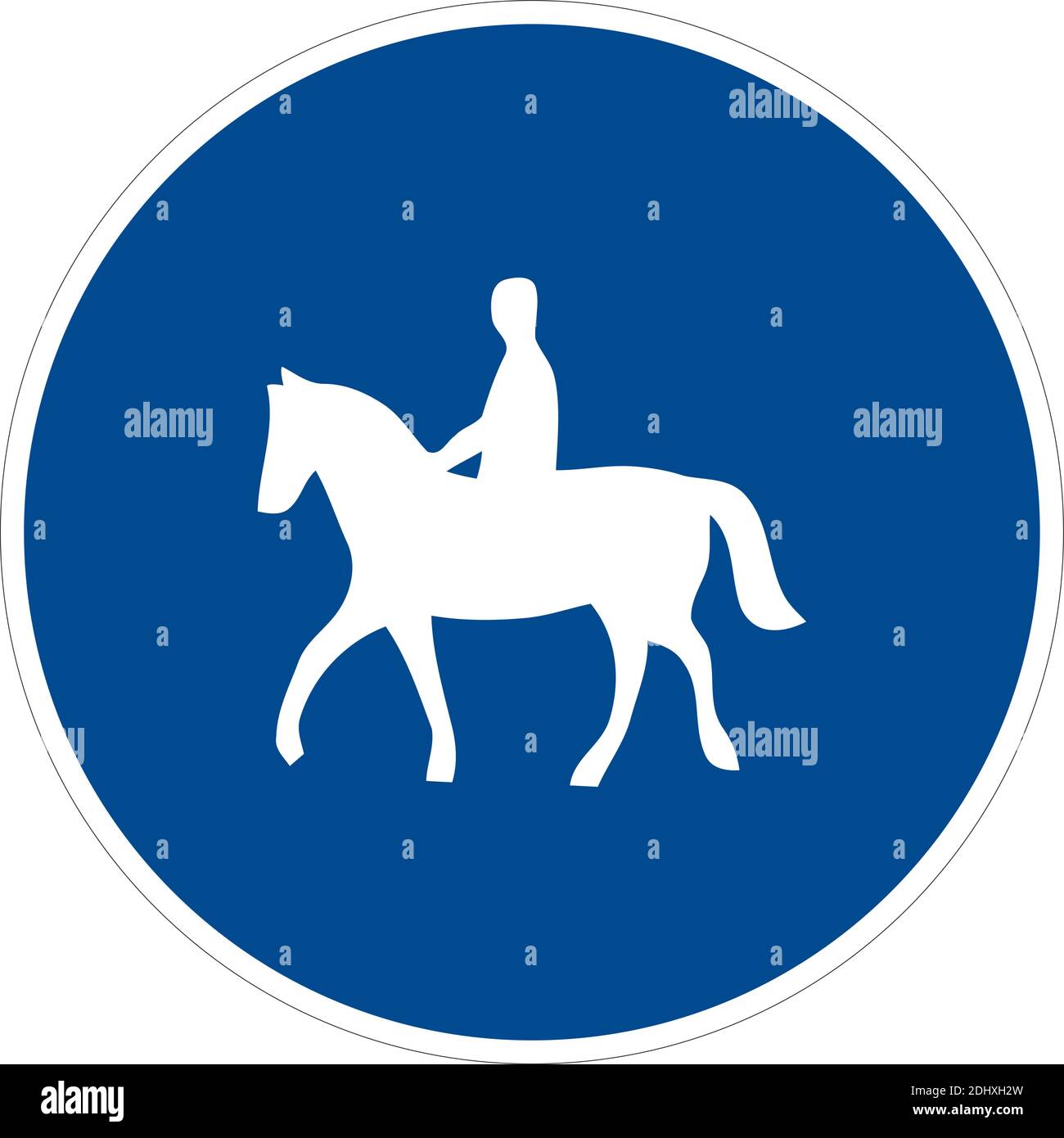 Command road sign trail for animal riders. Vector illustration. Suitable for use on web apps, mobile apps and print media. Stock Vector
