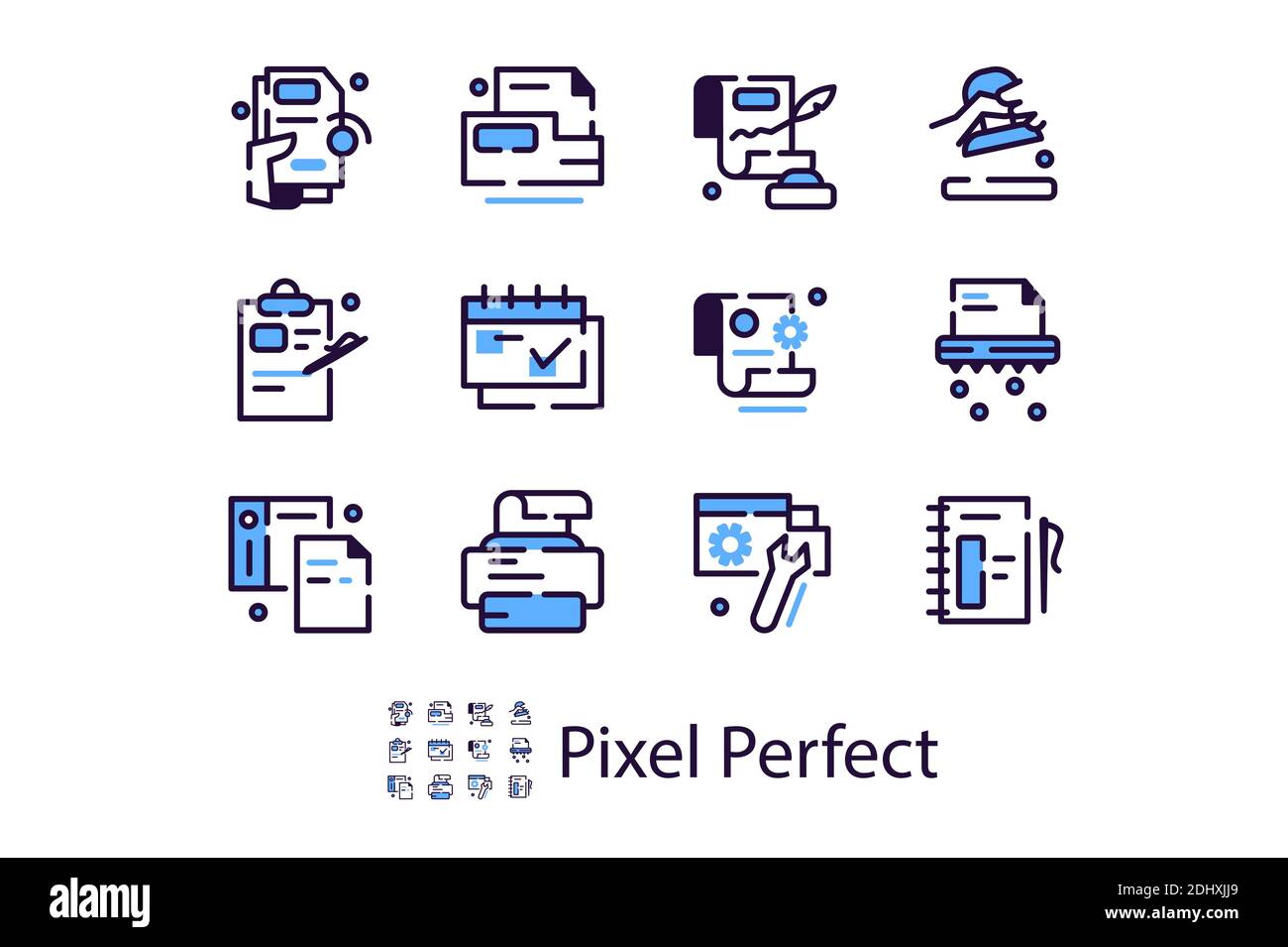 Copy document icons in hi res stock photography and images Alamy