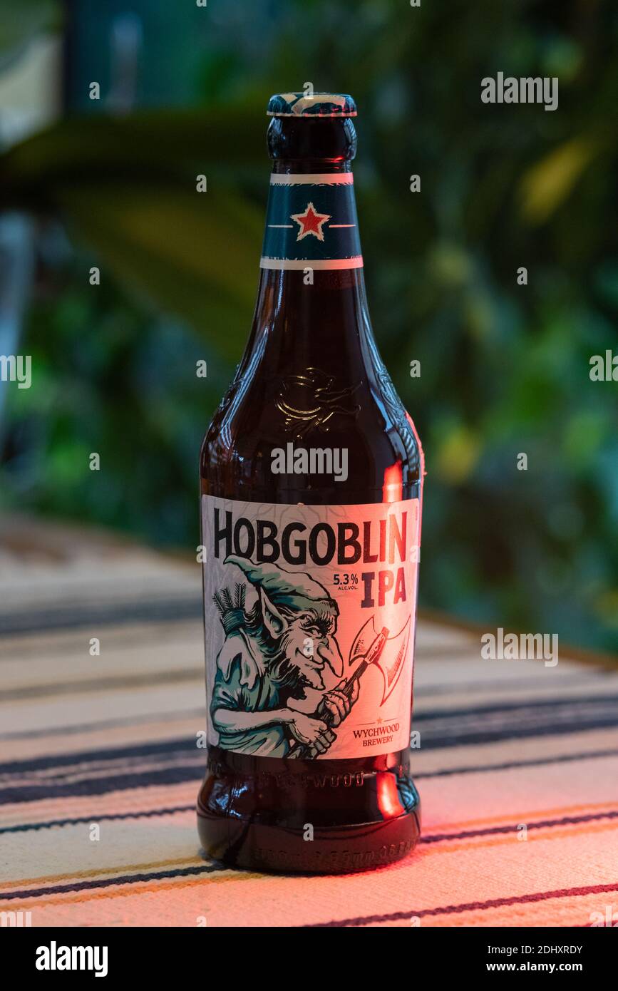 Ankara, Turkey - December 12, 2020: A commercial example of imported craft beer in Turkey. Due to high tax regimes, it is hard to find a wide variety. Stock Photo