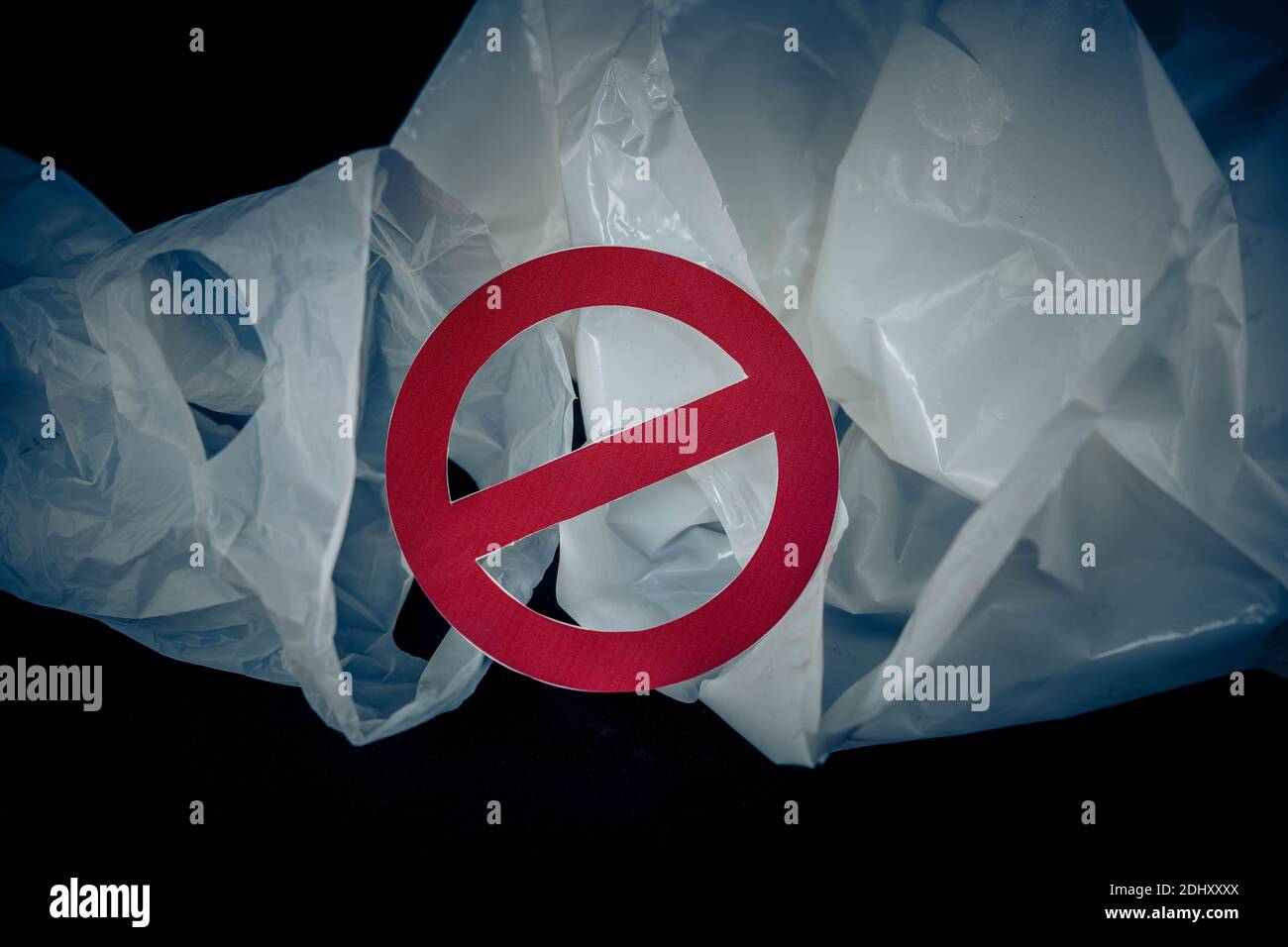 Europe bans plastic bags because of microplastics in the oceans Stock