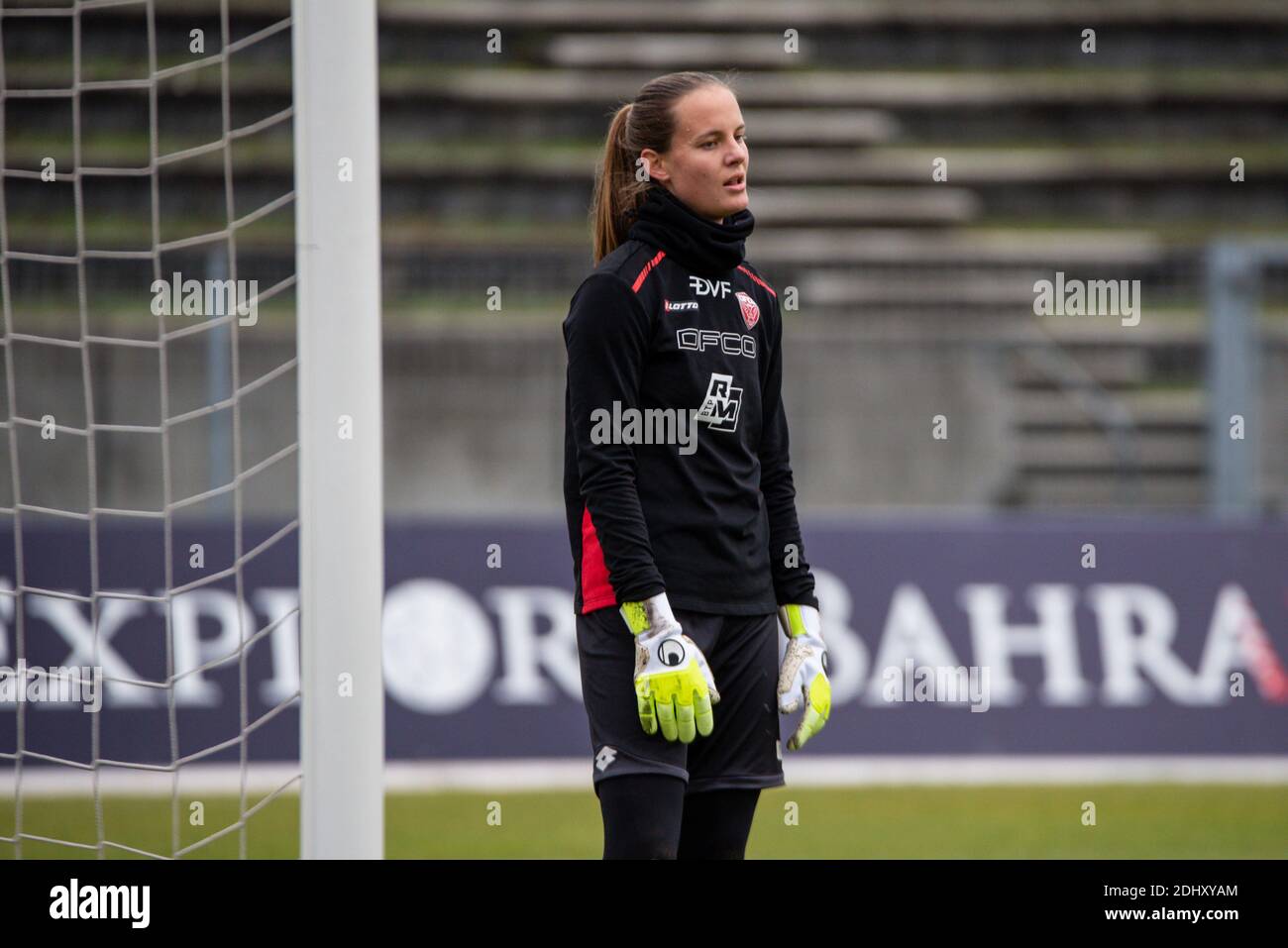 Mylene Chavas Of Dijon Fco Warms Up Ahead Of The Women 039 S French Championship D1 Arkema Football Match Between Paris Fc And Dijon Fco On December 12 At Robert Bobin Stadium In