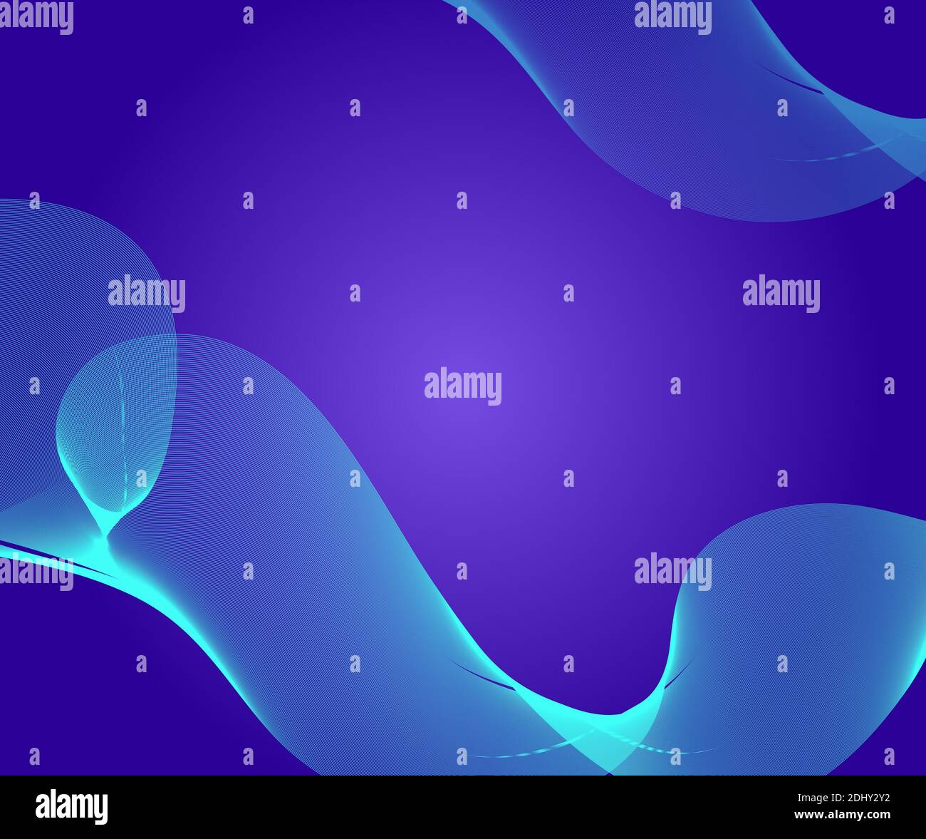 Abstract blue color device background with line waves image Stock Photo