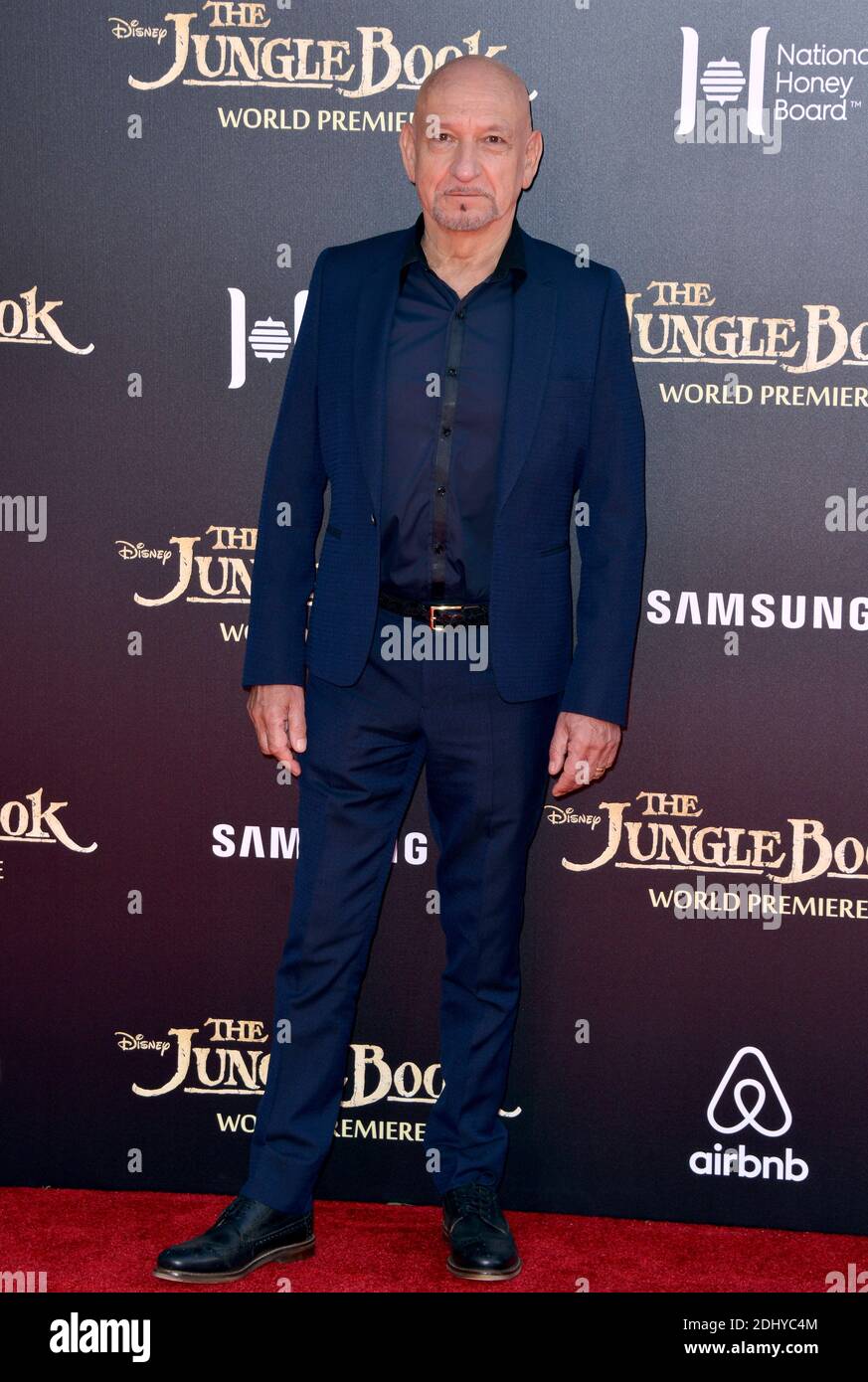 Ben Kingsley attends the premiere of Disney's The Jungle Book at the El ...