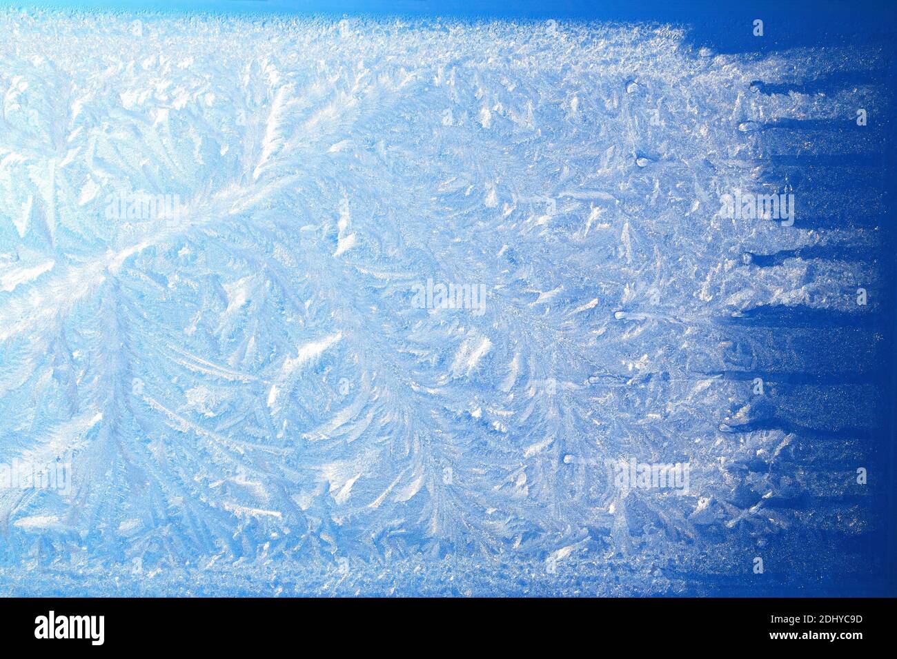 Ice frost on a window Stock Photo
