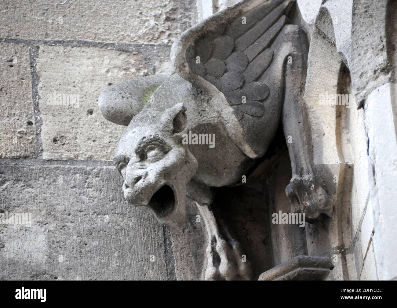 illustration of Gargoyle (Gargouille) at the church and cathedral in ...