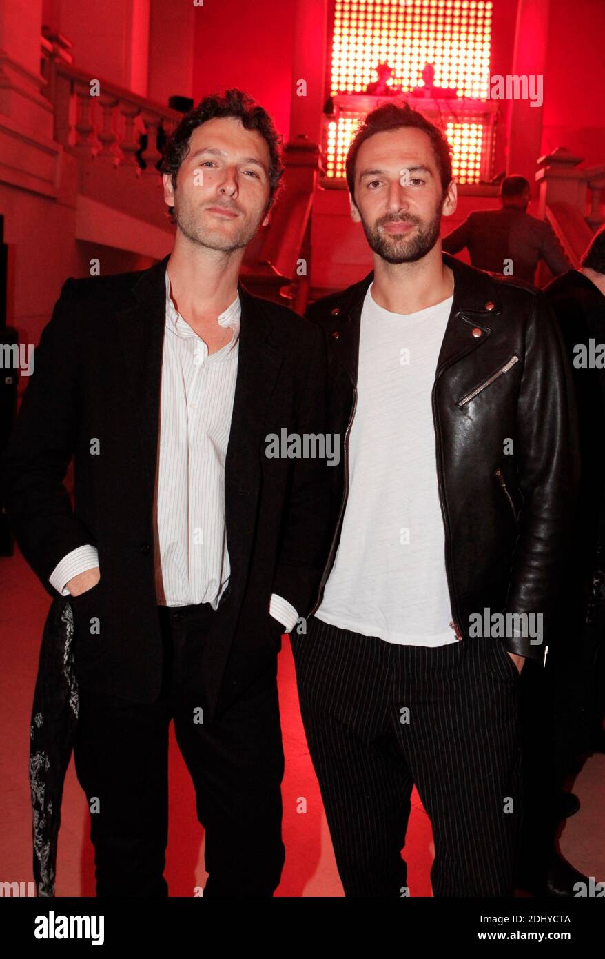 Aaron (Simon Buret and Olivier Coursier) attending the opening of the ...