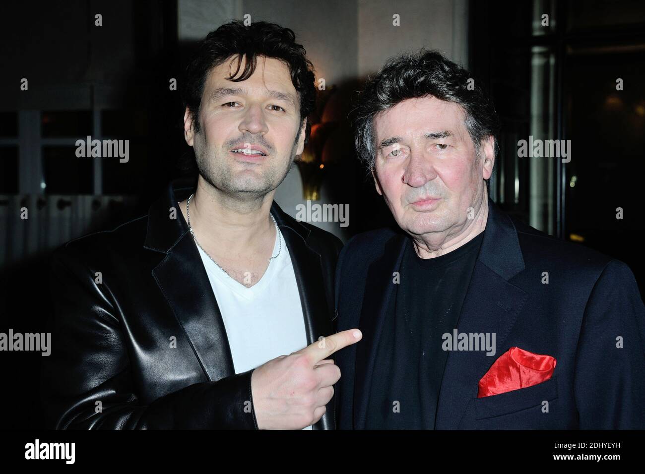 Jean-Pierre Danel et son pere Pascal Danel assistent a la ‘Soiree